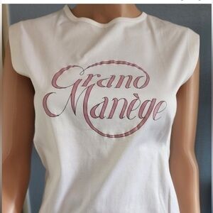 Hermès
Grand Manège Printed T-Shirt Top sz Medium/US-6 pre loved condition